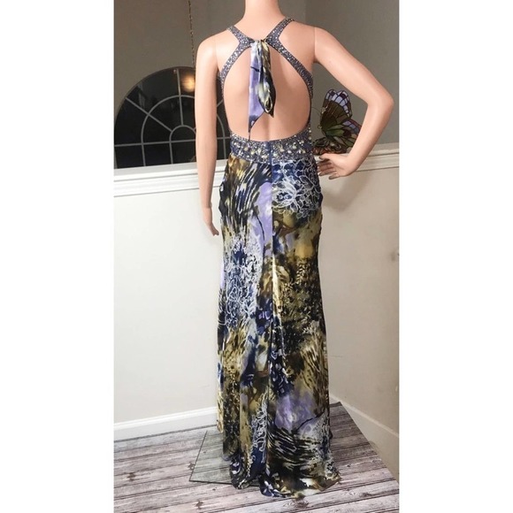 Ig Nite, multi colored halter maxi - Picture 4 of 7